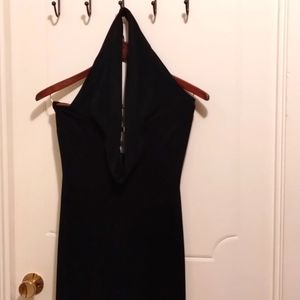 COPY - Betsy and Adam designer Elegant black women's halter jumpsuit